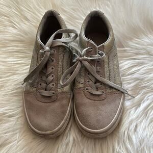 Vans | Silver Glitter Shoes Size 1.0